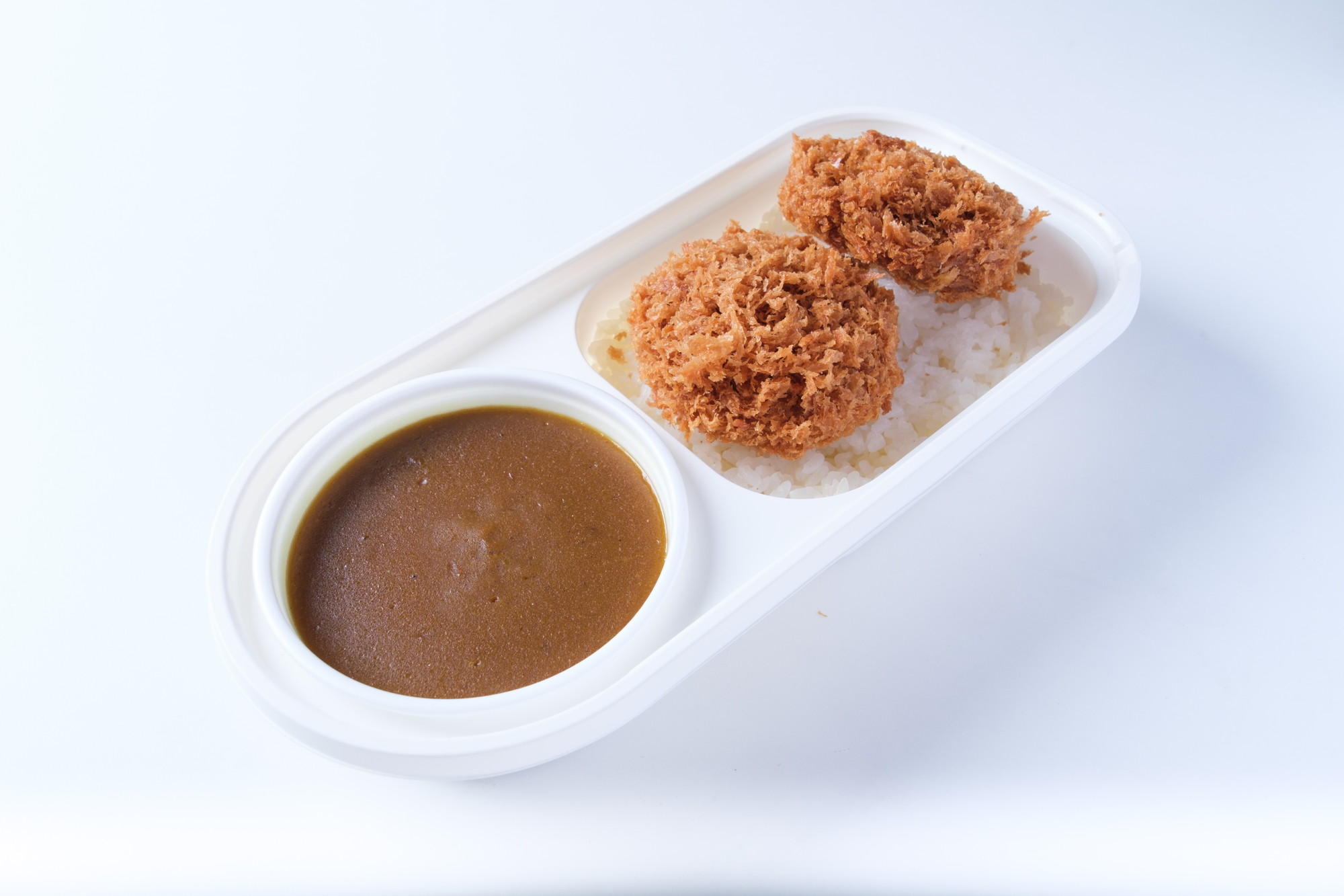 オーベルジーヌ欧風カレー×まい泉ヒレかつ 贅沢コラボ弁当
