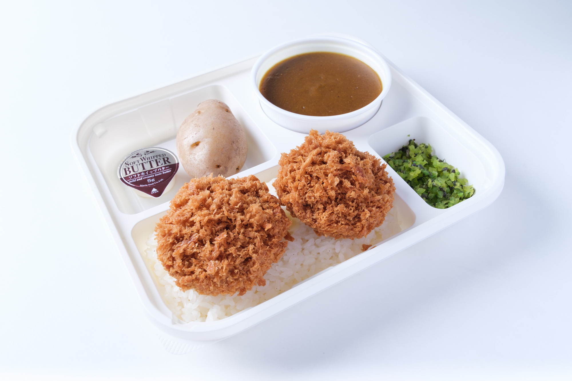 オーベルジーヌ欧風カレー×まい泉ヒレかつ 贅沢コラボ弁当